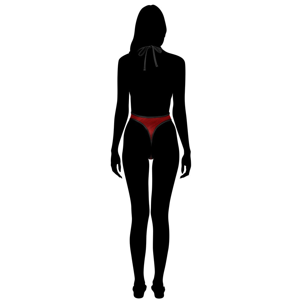 Cool Red Filament Womens One Piece Swimsuit Summer Beach Swimwear